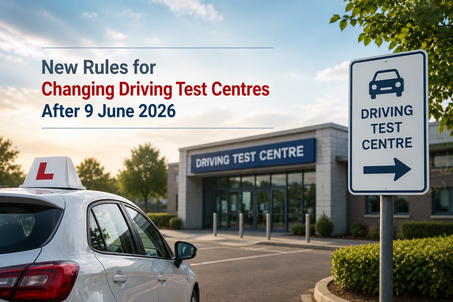 New Rules for Changing Driving Test Centres After 9 June 2026